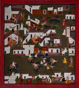 Daily Life in a Village by Unbekannt Unbekannt